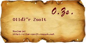 Ollár Zsolt névjegykártya